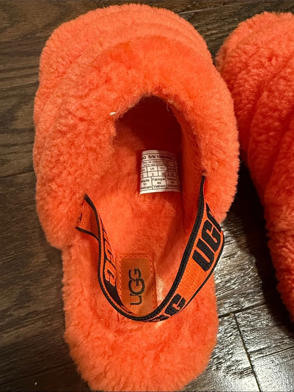 UGG Kids Plush Slide Slippers - Orange